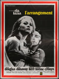 7y0714 ARRANGEMENT French 4p 1970 Kirk Douglas & Faye Dunaway, from director Elia Kazan's novel!
