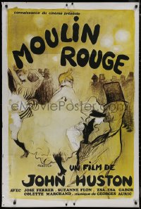 7y0702 MOULIN ROUGE French 31x47 R1980s Jose Ferrer as Toulouse-Lautrec, different Gaborit art!