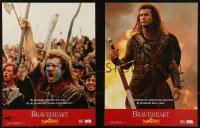 7y0692 BRAVEHEART 10 French LCs 1995 Mel Gibson as Scottish William Wallace, Sophie Marceau!