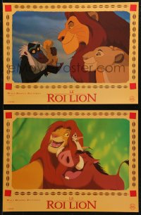 7y0690 LION KING 11 12x16 French LCs 1994 classic Disney cartoon set in Africa, great images!