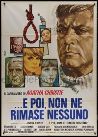 7y0505 AND THEN THERE WERE NONE Italian 1p 1975 Oliver Reed, Elke Sommer, great art by Avelli!