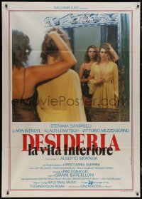 7y0546 DESIDERIA Italian 1p 1980 sexy Stefania Sandrelli & Lara Wendel nearly naked by mirror, rare!