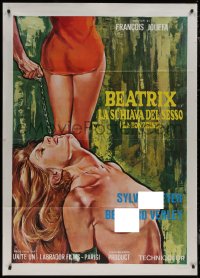 7y0591 LA BONZESSE Italian 1p 1978 different art of sexy naked woman shackled & chained!