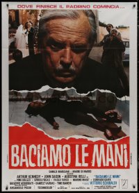 7y0609 MAFIA WAR Italian 1p 1973 Arthur Kennedy & John Saxon in Italian crime movie, rare!