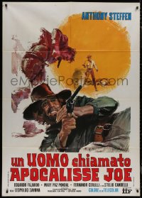 7y0610 MAN CALLED APOCALYPSE JOE Italian 1p 1970 Anthony Steffen, cool spaghetti western art!