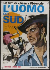7y0660 SOUTHERNER Italian 1p R1970s directed by Jean Renoir, different art of Zachary Scott!