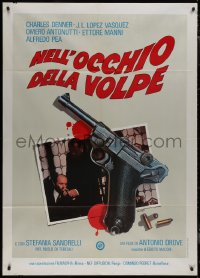 7y0674 TRUTH ON THE SAVOLTA AFFAIR Italian 1p 1980 cool art of gun, blood & bullets by Luca Crovato!