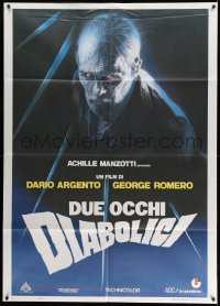 7y0676 TWO EVIL EYES Italian 1p 1990 Dario Argento & George Romero's Due occhi diabolici, Sciotti art