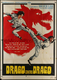 7y0346 AT RISK OF LIFE Italian 2p 1978 the new heirs of Bruce Lee in an infernal challenge, rare!
