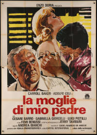 7y0363 CONFESSIONS OF A FRUSTRATED HOUSEWIFE Italian 2p 1976 art of Adolfo Celi & sexy Carroll Baker!