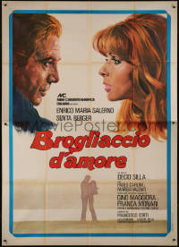 7y0371 DIARY OF A PASSION Italian 2p 1976 romantic art of Enrico Maria Salerno & Senta Berger!