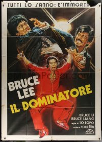 7y0416 IRON FINGER Italian 2p 1977 cool different art of kung fu fighter Bruce Li!