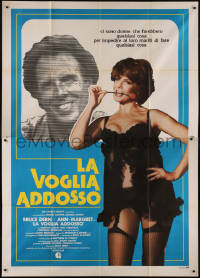 7y0441 MIDDLE AGE CRAZY Italian 2p 1980 Bruce Dern, sexy Ann-Margret in black lace lingerie!