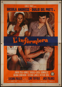 7y0474 SECRETS OF A SENSUOUS NURSE Italian 2p 1975 sexy Ursula Andress will melt your thermometer!