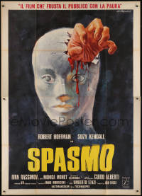 7y0480 SPASMO Italian 2p 1974 Umberto Lenzi Spasmo, cool gruesome bloody head art by Ezio Tarantelli