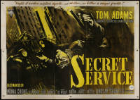 7y0336 2nd BEST SECRET AGENT Italian 4p 1965 art of Tom Adams in English spy spoof, Secret Service!