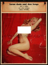 7y0114 MARILYN MONROE 12x16 Golden Dreams calendar 1950s nude image from 1st Playboy centerfold!