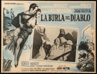 7y0158 BEAT THE DEVIL Mexican LC 1953 art of Humphrey Bogart, Gina Lollobrigida & Jennifer Jones!