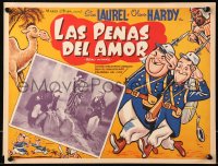7y0159 BEAU HUNKS Mexican LC R1960s angry Arab man yelling at Laurel & Hardy, cool border art!