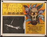 7y0162 DEATHMASTER Mexican LC R1980s AIP horror, gruesome close up of impaled man, cool border art!