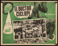 7y0164 DOCTOR CYCLOPS Mexican LC R1950s Ernest B. Schoedsack, scientist Albert Dekker w/tiny people!