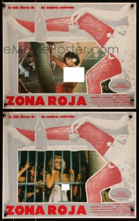 7y0149 ZONA ROJA 7 Mexican LCs 1976 Pink Zone, Fanny Cano, sexy scenes with some nudity!