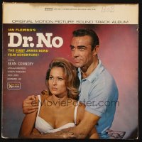 7y0098 DR. NO soundtrack record 1962 Sean Connery is the most extraordinary gentleman spy James Bond!