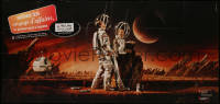7y0135 LOVE LIFE STOP SIDA 50x106 Swiss special poster 2000s wacky HIV/AIDS ad with astronauts!