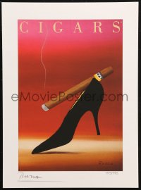 7y0083 RAZZIA signed #495/995 11x15 art print 1994 by the artist, art of cigar on woman's shoe!