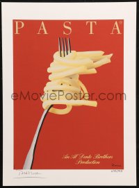 7y0086 RAZZIA signed #495/995 11x15 art print 1983 by the artist, art of pasta twirled around fork!