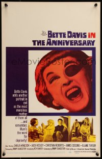 7y0187 ANNIVERSARY WC 1967 Bette Davis with funky eyepatch is the most merciless mother of all!