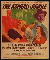 7y0191 ASPHALT JUNGLE WC 1950 different montage image with all top stars AND Marilyn Monroe!