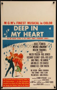 7y0228 DEEP IN MY HEART WC 1954 MGM's finest all-star musical with 13 top MGM stars, dancing art!