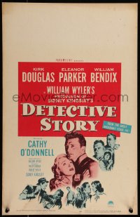 7y0232 DETECTIVE STORY WC 1951 Kirk Douglas, Eleanor Parker, directed by William Wyler!