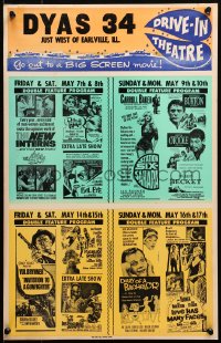 7y0236 DYAS 34 local theater WC 1963 Becket, Earth Dies Screaming, Invitation to a Gunfighter & more!