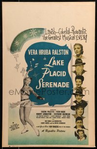 7y0272 LAKE PLACID SERENADE WC 1944 pretty ice skater Vera Hruba Ralston, winter musical!