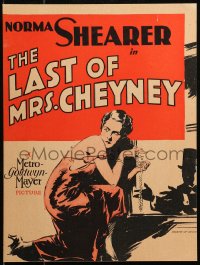 7y0273 LAST OF MRS. CHEYNEY WC 1929 great art of man helping Norma Shearer steal jewels, rare!