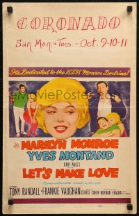 7y0276 LET'S MAKE LOVE WC 1960 three images of super sexy Marilyn Monroe & Yves Montand!