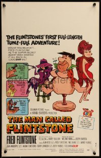 7y0282 MAN CALLED FLINTSTONE WC 1966 Hanna-Barbera, Fred, Barney, Wilma & Betty, spy spoof!
