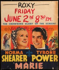 7y0283 MARIE ANTOINETTE WC 1938 portraits of Norma Shearer & Tyrone Power, MGM crowning glory, rare!