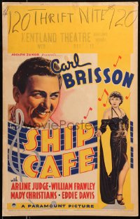 7y0305 SHIP CAFE WC 1935 Carl Brisson is a sailor with a voice of gold, Arline Judge, ultra rare!