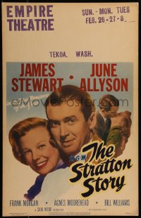 7y0310 STRATTON STORY WC 1949 Jimmy Stewart as baseball legend, pretty June Allyson, very rare!