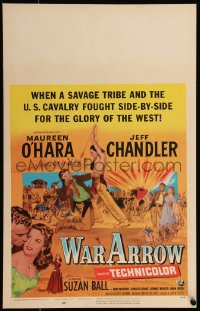 7y0326 WAR ARROW WC 1954 Maureen O'Hara & Jeff Chandler fight Native Americans, George Sherman!