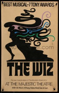 7y0331 WIZ stage play WC 1974 new musical version of The Wonderful World of Oz, cool Glaser art!