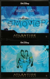 7y0691 ATLANTIS THE LOST EMPIRE 10 French LCs 2001 Walt Disney lost continent sci-fi cartoon!