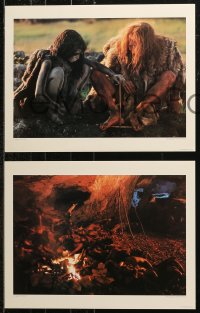 7y0039 QUEST FOR FIRE portfolio with 8 deluxe 11x14 stills 1982 eight color photos by Ernst Haas!