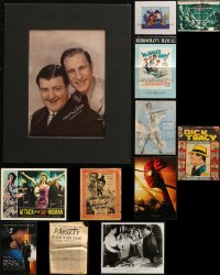 7z0265 LOT OF 12 MISCELLANEOUS ITEMS 1940s-2000s a variety of great movie images & more!