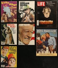 7z0536 LOT OF 7 MAGAZINES 1960s-1970s filled with great movie images & articles + more!