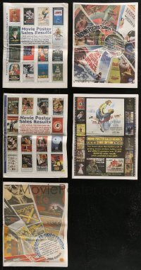 7z0566 LOT OF 5 MOVIE POSTER SALES RESULTS MAGAZINES 2003-2008 see what they sold for years ago!