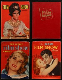 7z0658 LOT OF 4 FILM SHOW ANNUAL ENGLISH HARDCOVER BOOKS 1953-1962 great movie images & info!
